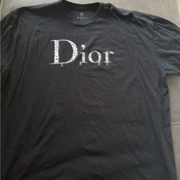 Dior Other - Dior Black Tee with White Logo